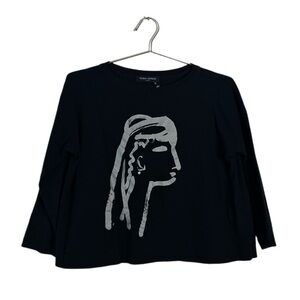 Yoshi Kondo Black Graphic Long Sleeve T-shirt Size M